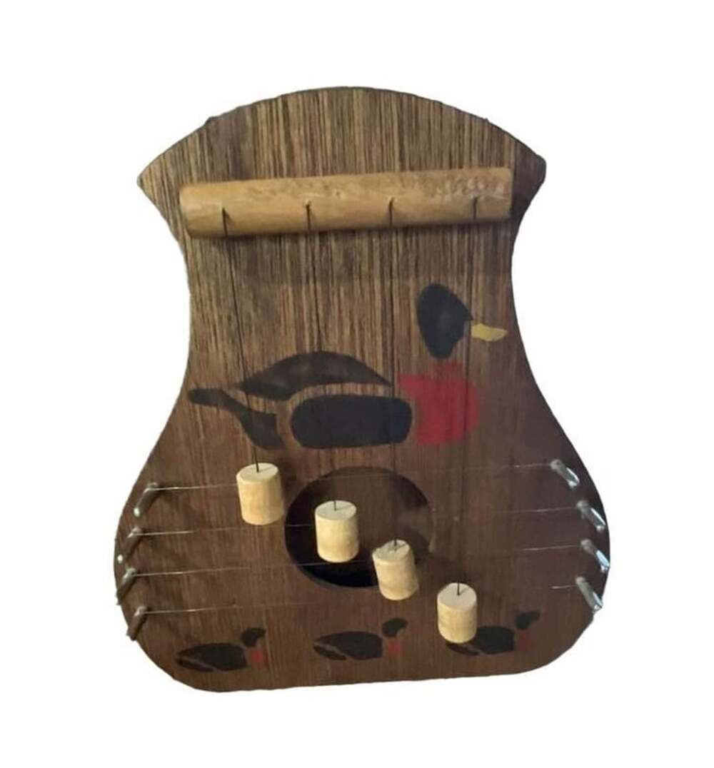 Vintage Hand Crafted Wooden Door Harp Chime
